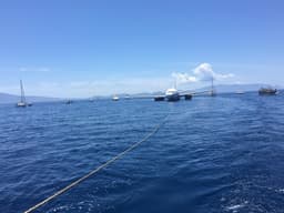 Boeing A300 tipi uçağın Aydın Kuşadası açığında çekiliyor