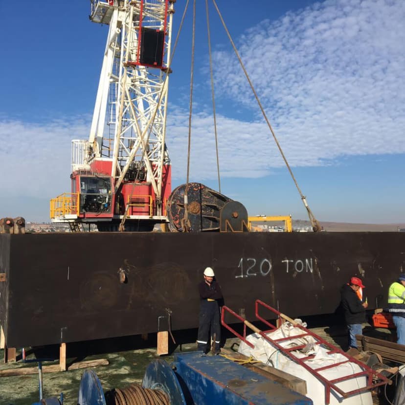 Derin deniz deşarj hattı için tarama çalışmaları